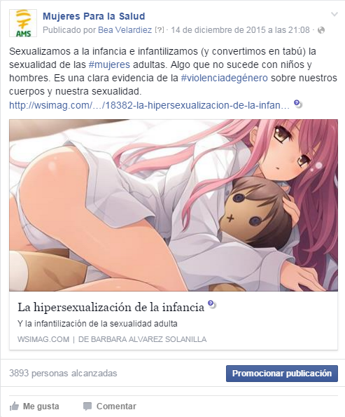 Hipersexualización de la infancia