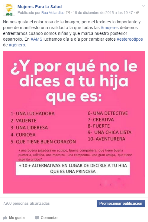 ¿Y por qué no le dices a tu hija que es...?