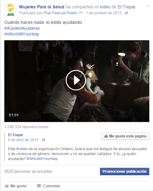Publicación vídeo
